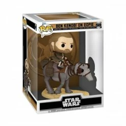 Bestes Angebot 👏 Funko Star Wars: Obi-Wan Kenobi - Ben Kenobi On Eopie - POP! Deluxe Figur ❤️