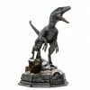 Billig 🎉 Iron Studios Jurassic Park: Dennis Nedry Meets The Dilophosaurus - Deluxe Art Scale Statue ⭐