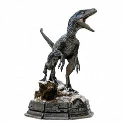 Billig 🎉 Iron Studios Jurassic Park: Dennis Nedry Meets The Dilophosaurus - Deluxe Art Scale Statue ⭐